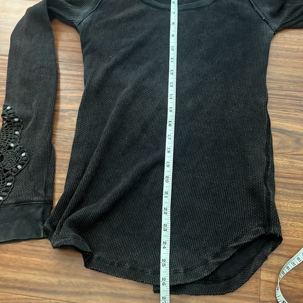 We the Free Free People thermal long sleeve lace cuff top - Picture 7 of 11